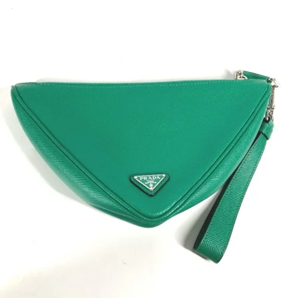 Prada Vintage Pre-owned Fabric prada-bags Green Dames