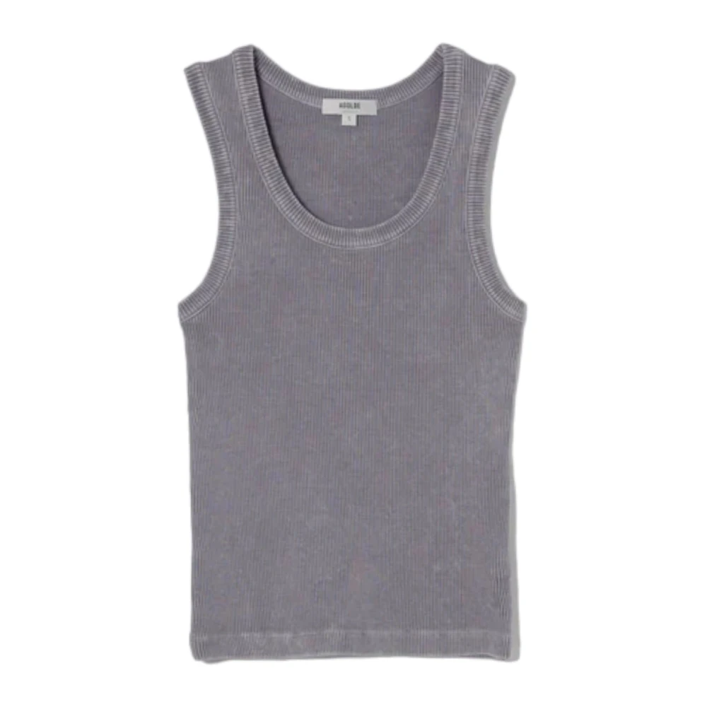Agolde Mirror Ball Tank Top Gray Dames
