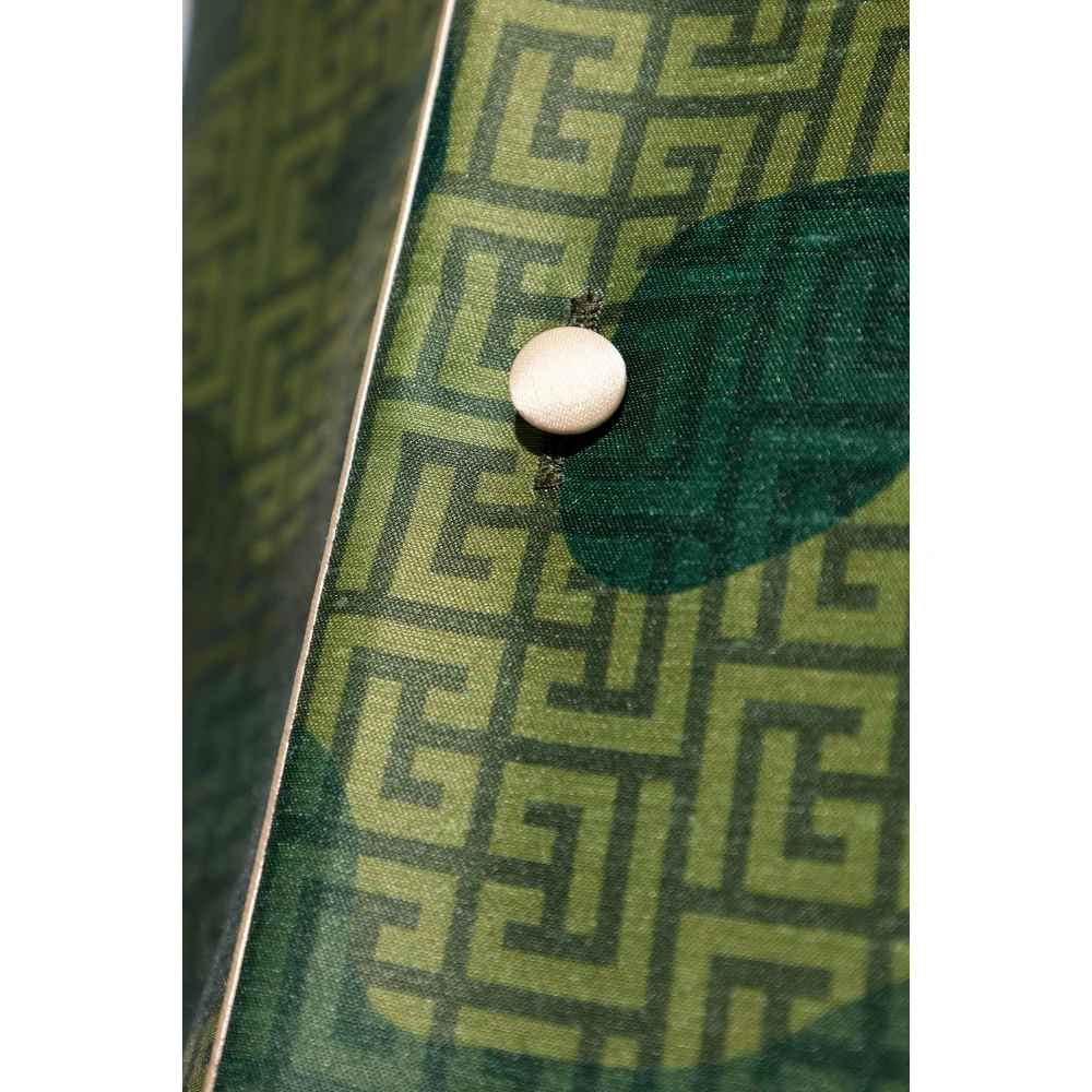 Balmain Shirt met Korte Mouwen Green Heren