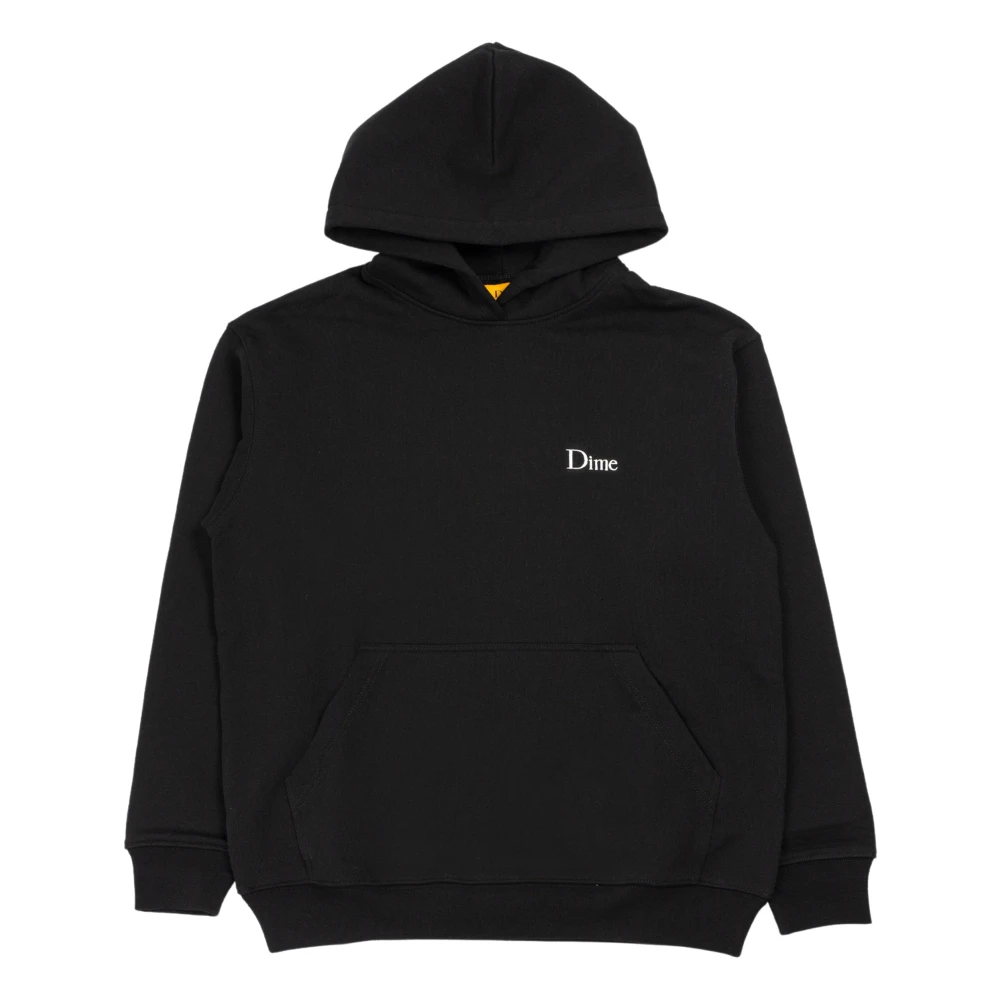 Dime Mtl Zwarte Hoodie met Klein Logo Comfortabele Katoen Black Heren
