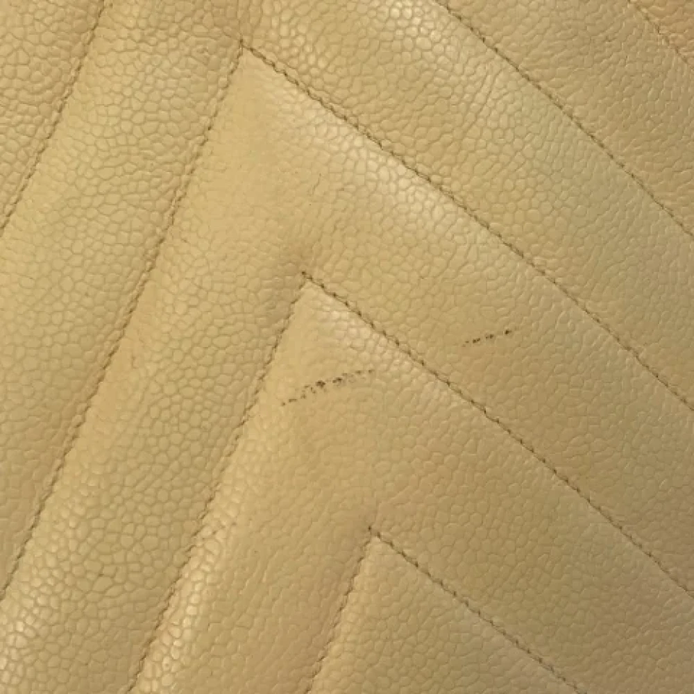 Chanel Vintage Pre-owned Fabric chanel-bags Yellow Dames