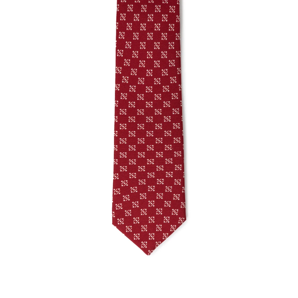 Giorgio Armani Rode zijden stropdas Red Heren