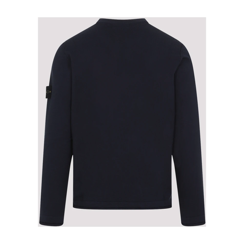 Stone Island Blauwe Trui voor Mannen Blue Heren
