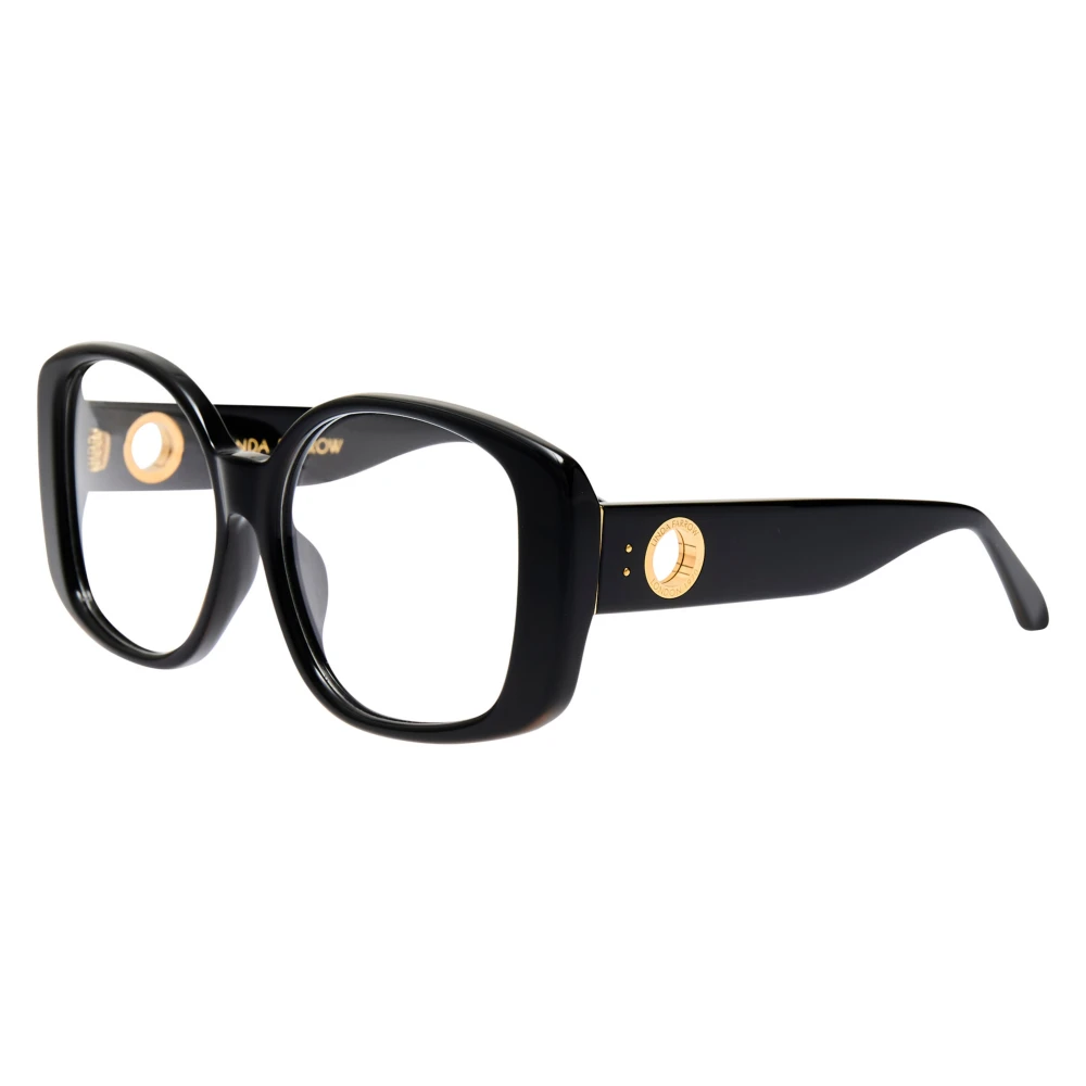 Linda Farrow Black Glasses, Unisex, 59 Mm, Lfl