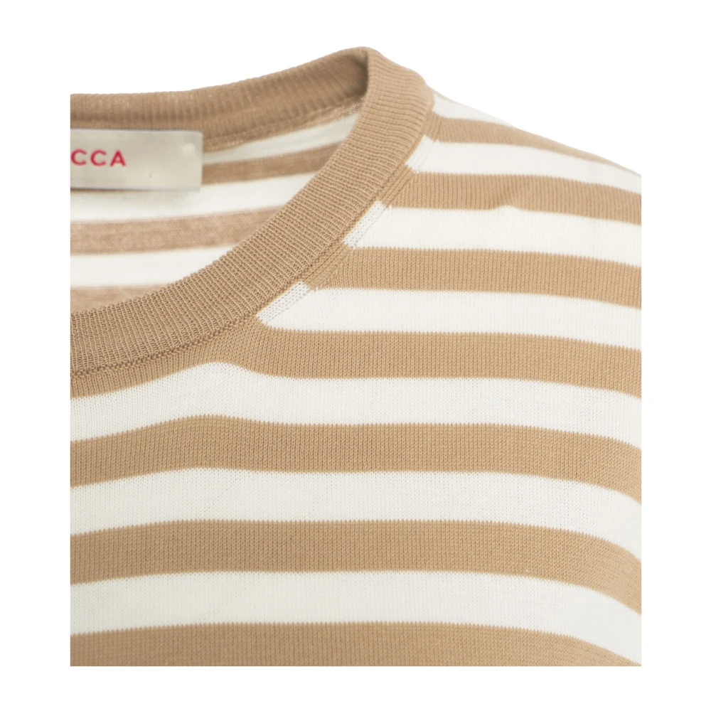 Jucca Chique Beige Gebreide Trui Ss25 Beige Dames