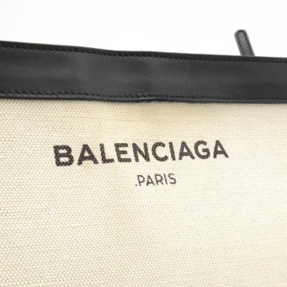 Balenciaga Vintage Pre-owned Canvas balenciaga-bags Beige Dames