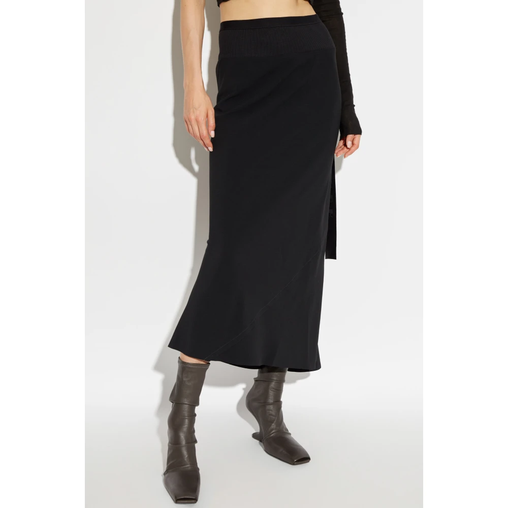 Rick Owens Rok Kalf Bias Black Dames