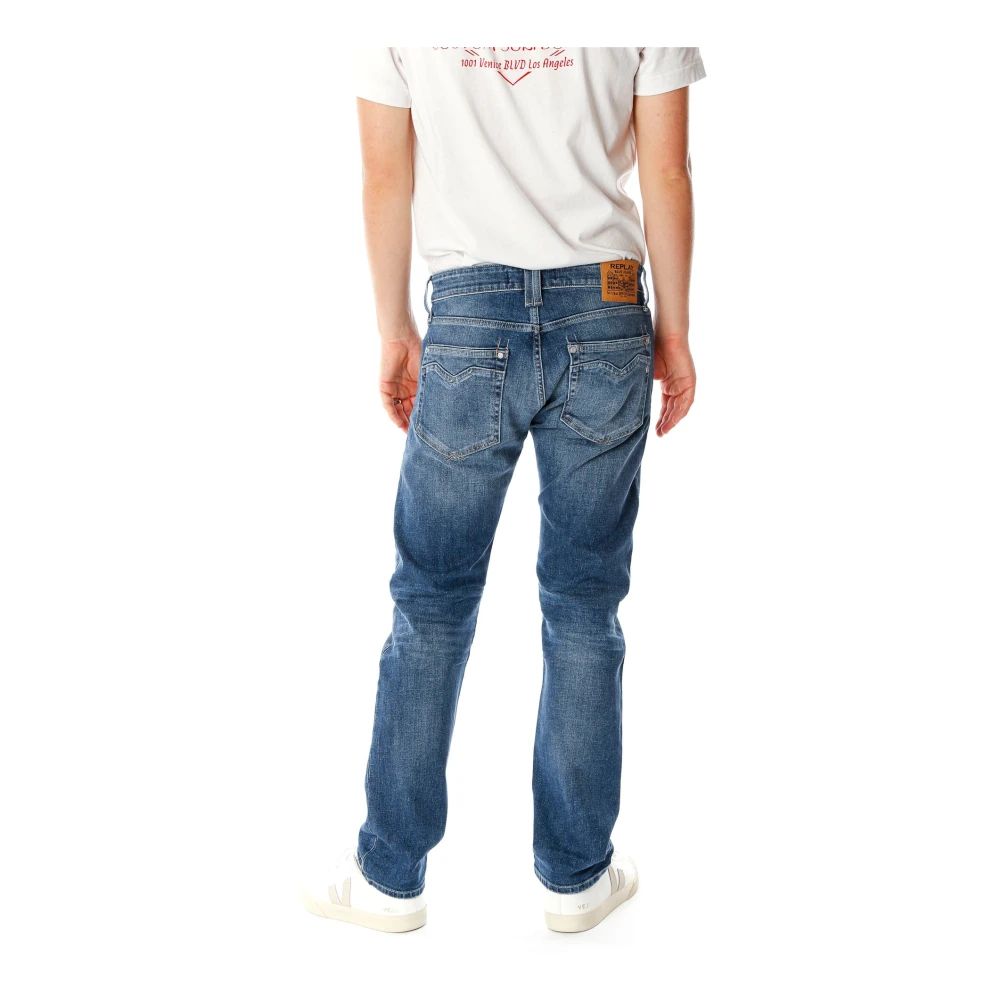 Replay Slim-fit Jeans Blue Heren