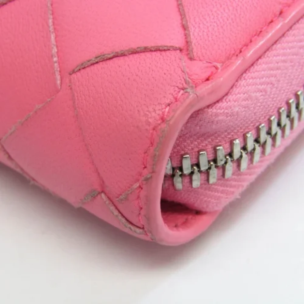 Bottega Veneta Vintage Pre-owned Leather wallets Pink Dames