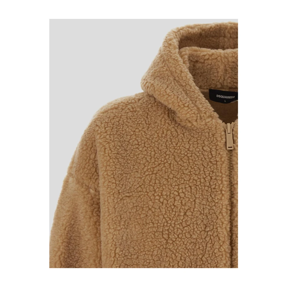 Dsquared2 Gezellige Sherpa Winterjas Beige Heren