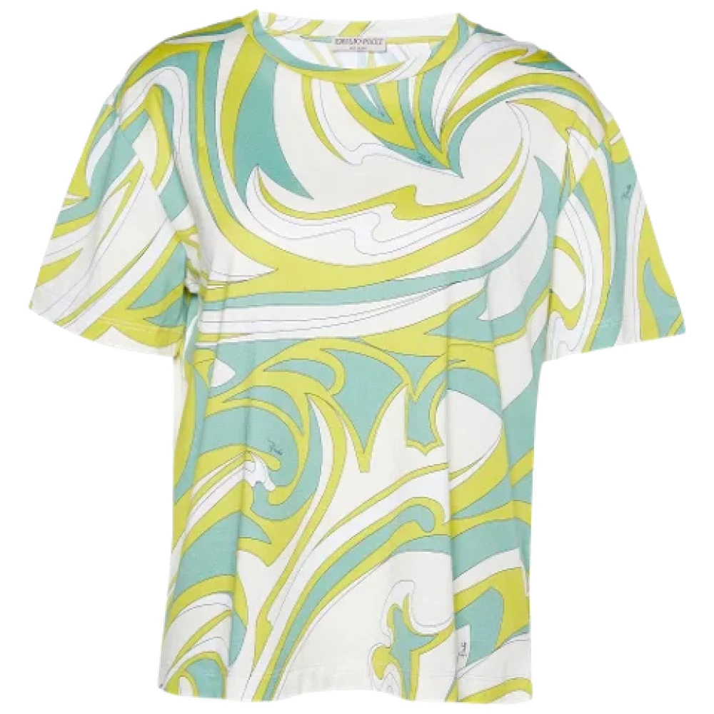Emilio Pucci Pre-owned Fabric tops Yellow Dames