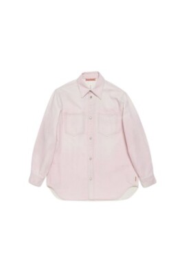 chemise-en-denim-rose-boutonnee