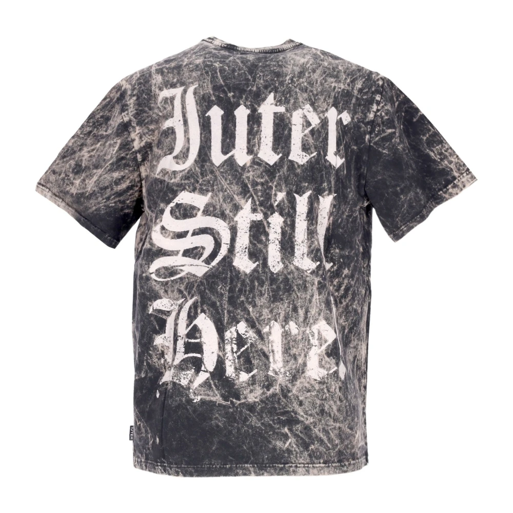 Iuter Zwart Tie-Dye Still Here Tee Black Heren