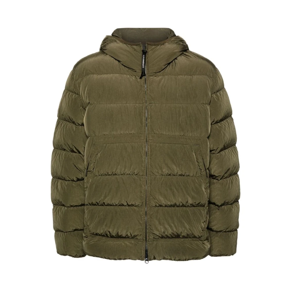 C.p. Company Men's Green Padded Hooded Jacket - Winter Jackets - 2XL - Jackets