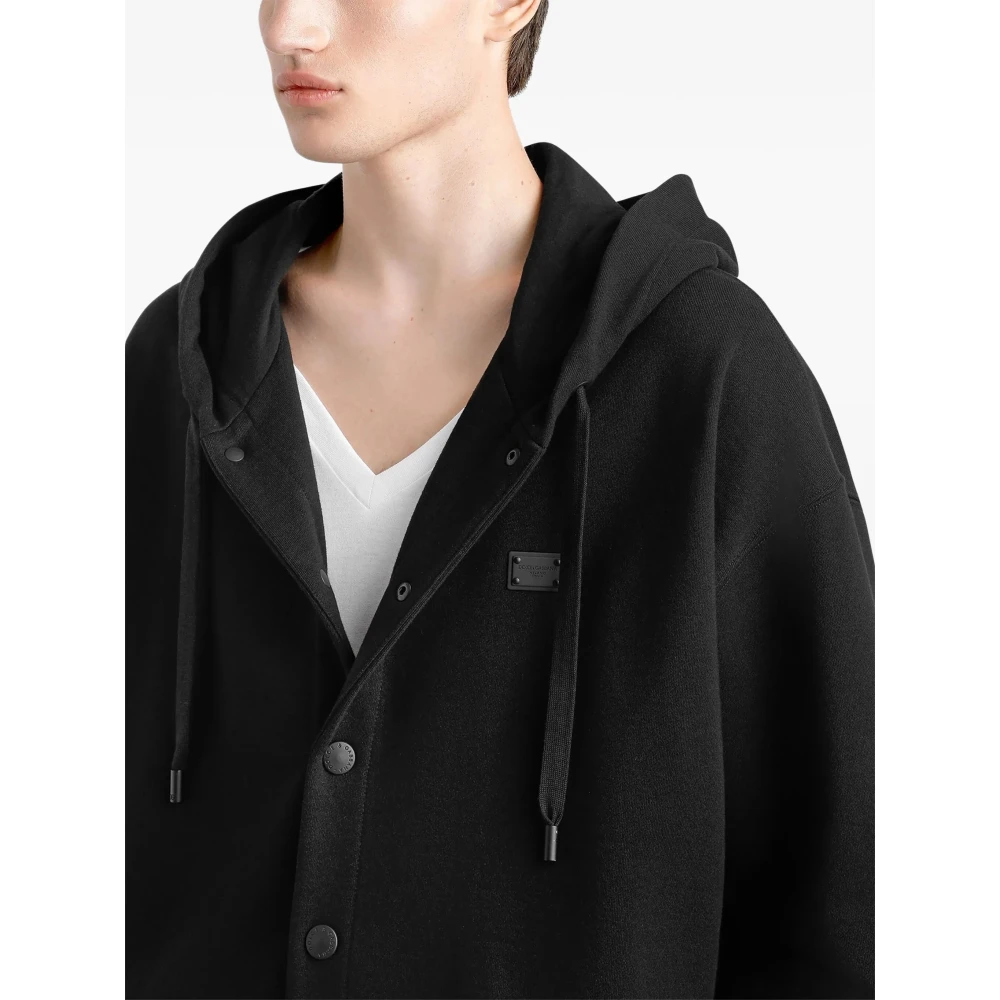 Dolce & Gabbana Zwarte Truien voor Mannen Black Heren