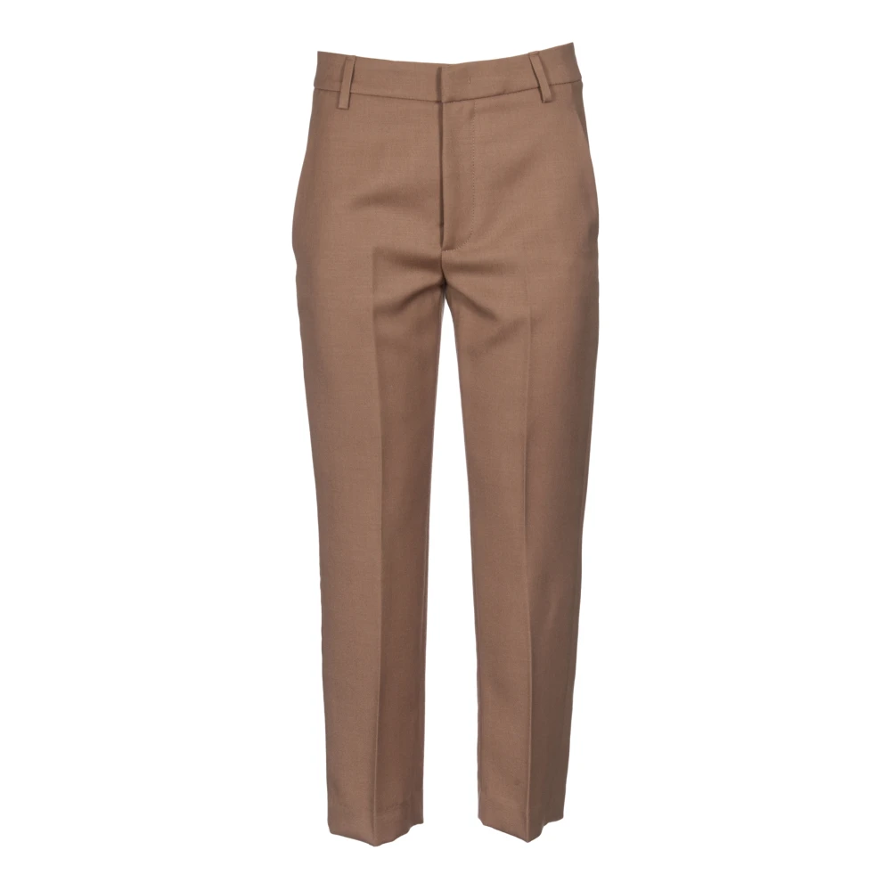 Dondup Straight Leg Camel Broek Brown Dames