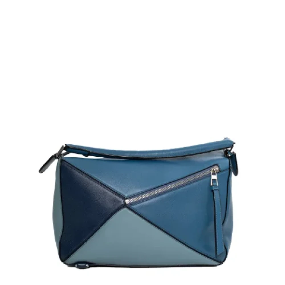 Loewe Pre-owned Leather handbags Blue Dames