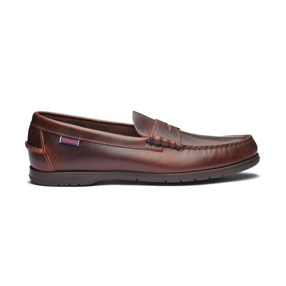 Sebago Thetford Docksides Läderskor Brown, Herr