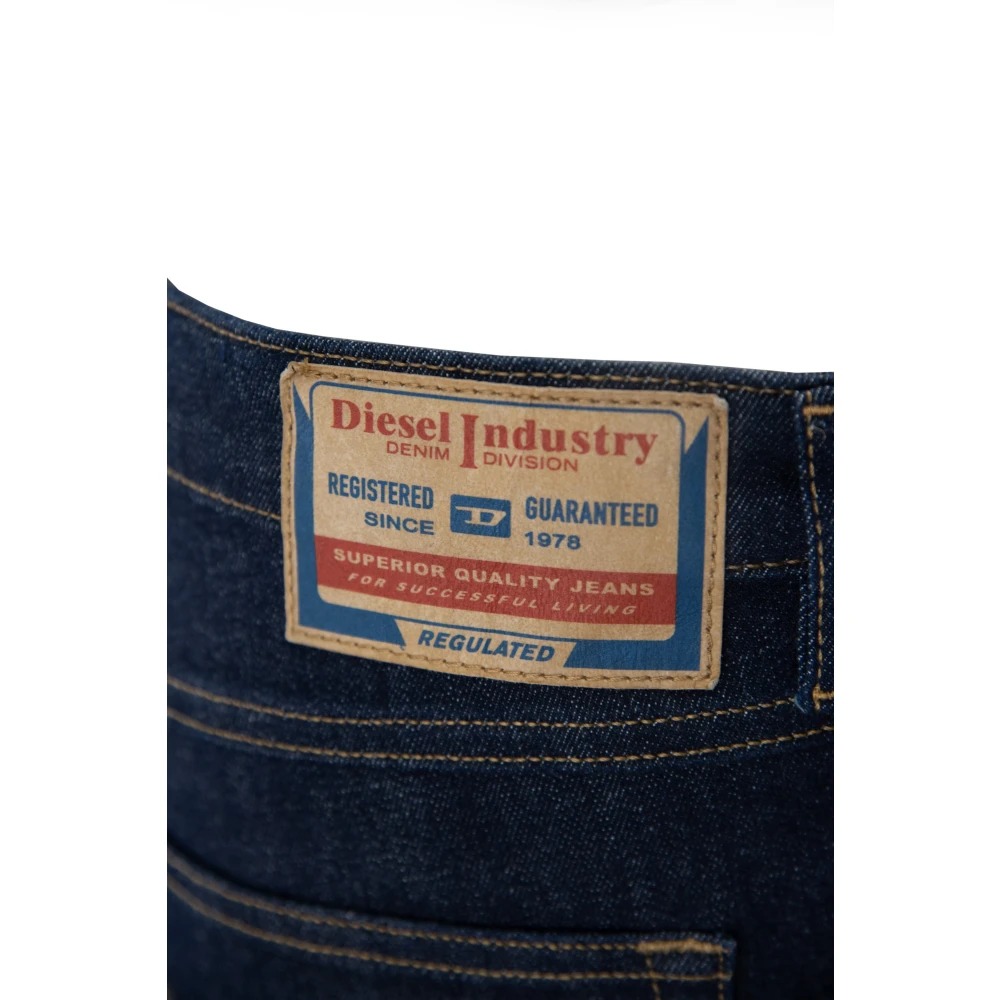 Diesel Damesjeans met knoop en rits Blue Dames