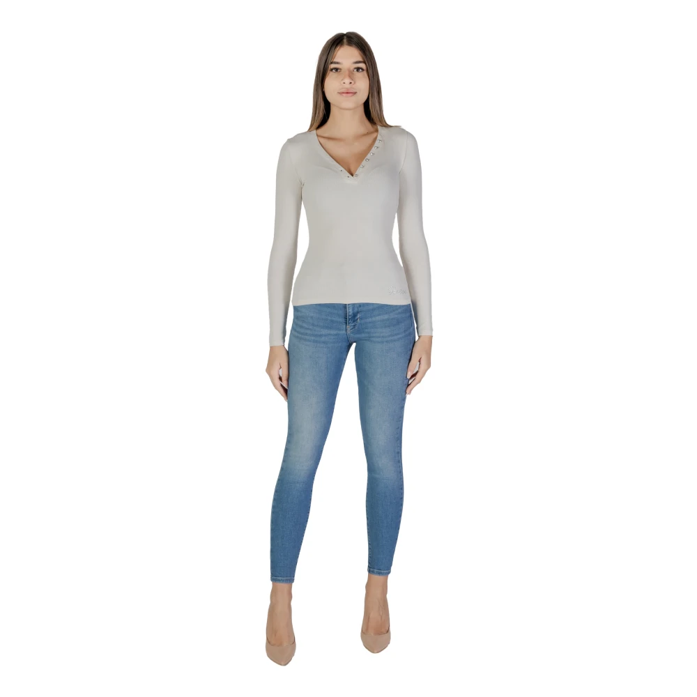 Guess Herfst Winter Dames T-Shirts Collectie Gray Dames