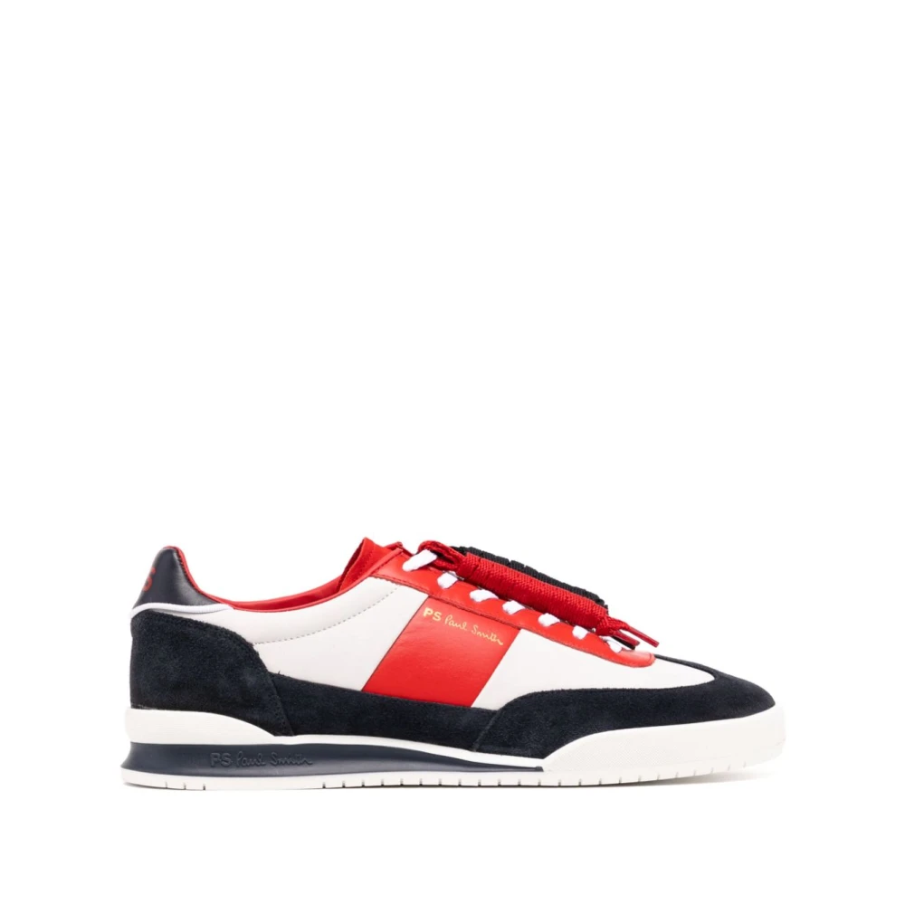 Ps By Paul Smith Men's Multicolor Sneakers,, Red Suede Trainers Size 11 Uk