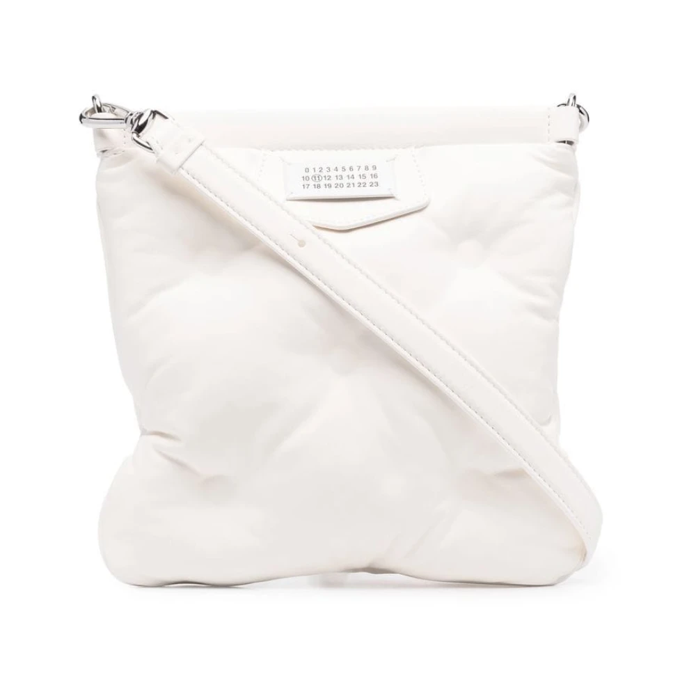 Maison Margiela Vit Glam Slam Messenger Väska White, Herr