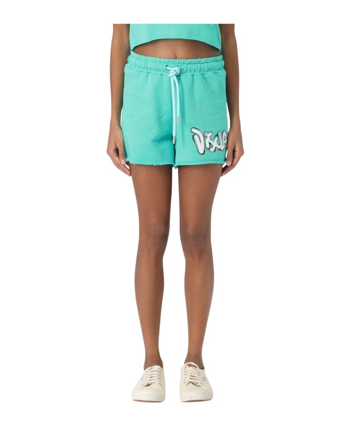 shorts-imprime-graffiti-vert-menthe