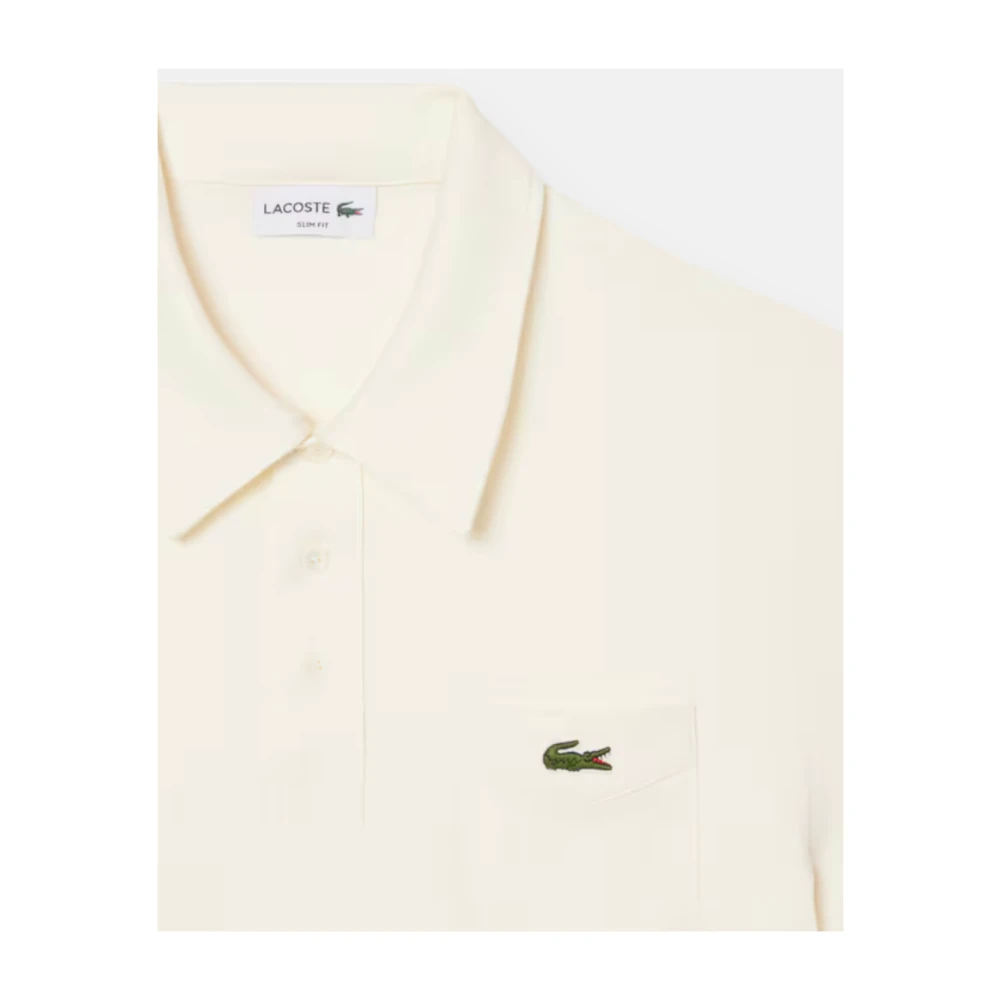 Lacoste Vintage Slim Fit Katoenen Polo White Heren