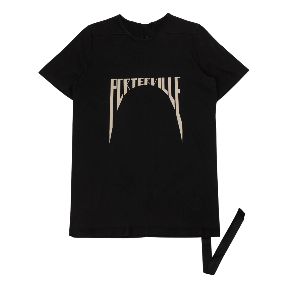 Rick Owens Zwart Katoenen T-shirt en Polo Black Heren