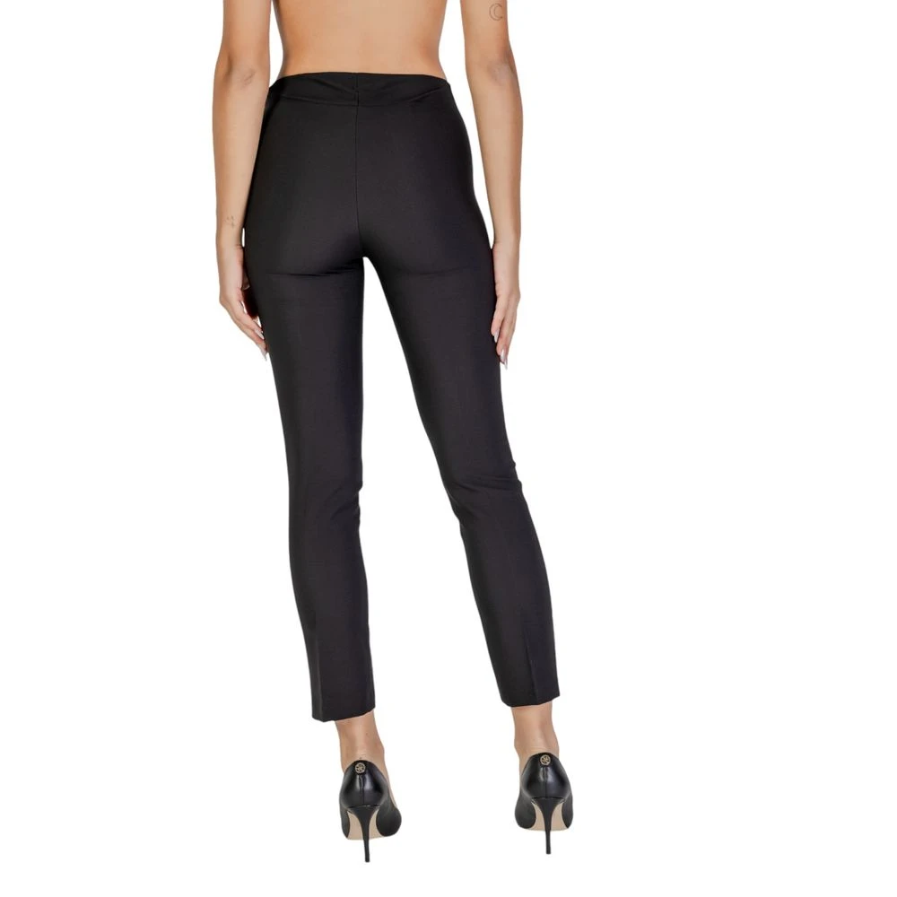 Sandro Ferrone Zwarte Polyester Jeans & Broek Black Dames