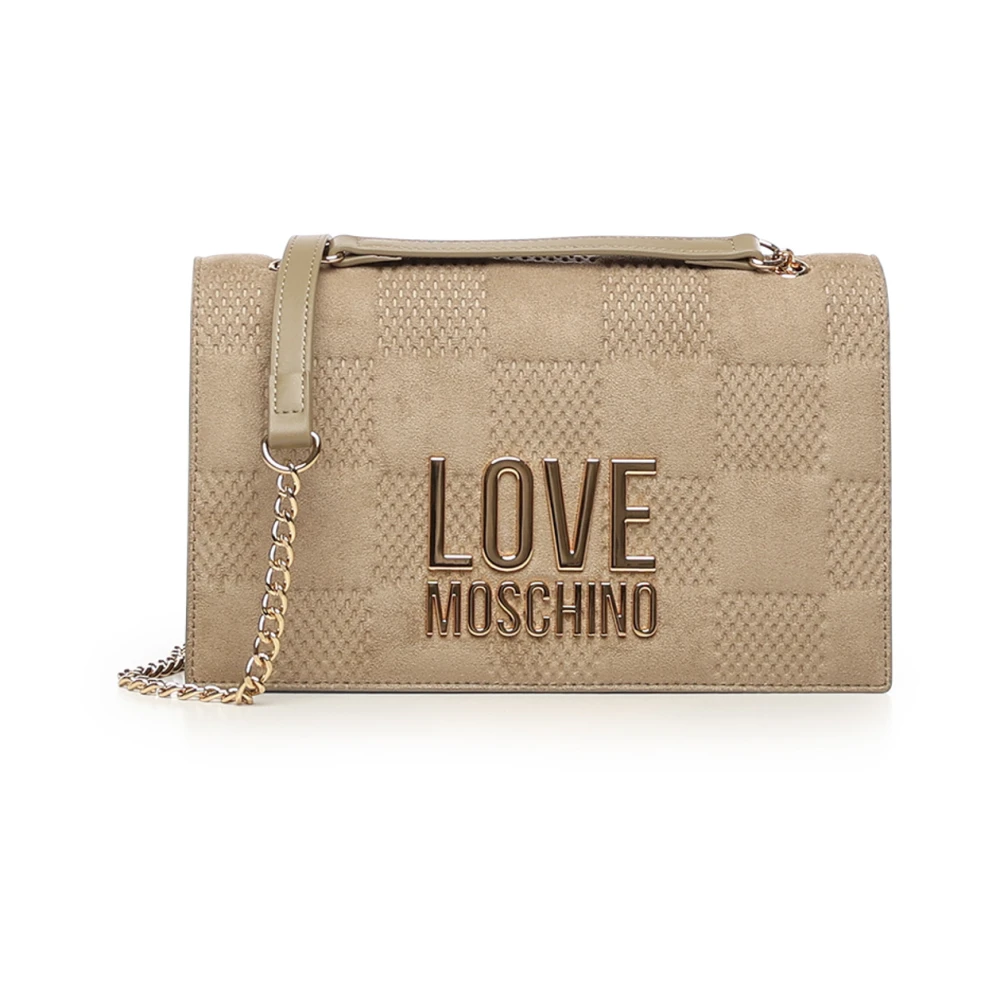 Love Moschino Women's Beige Small Crossbody Bag