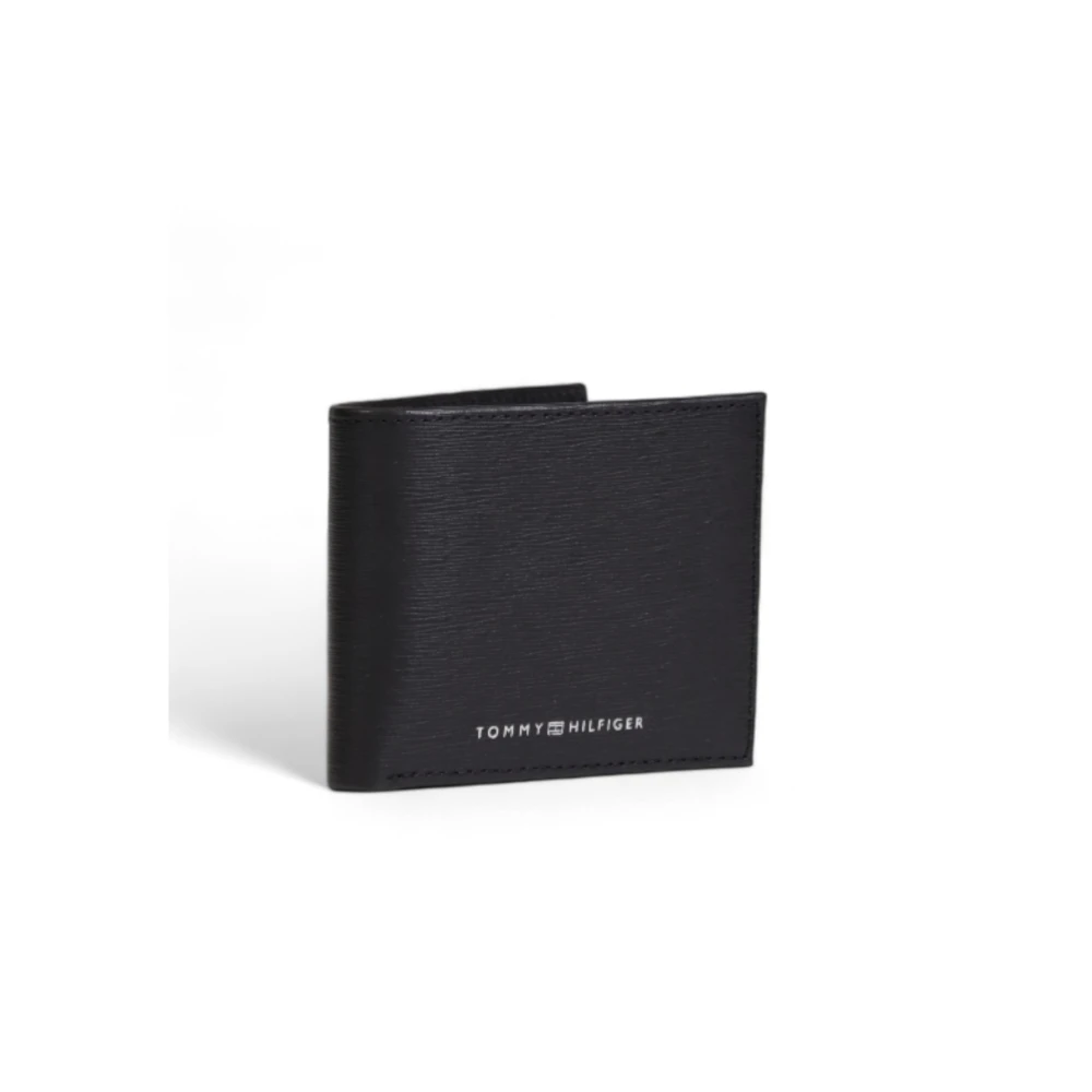 Tommy Hilfiger Mini CC Leren Portemonnee Herfst Winter Collectie Black Heren