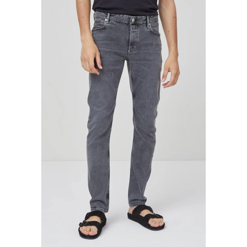 closed Slim Jeans Mid Grey Eco-Vriendelijke Denim Gray Heren