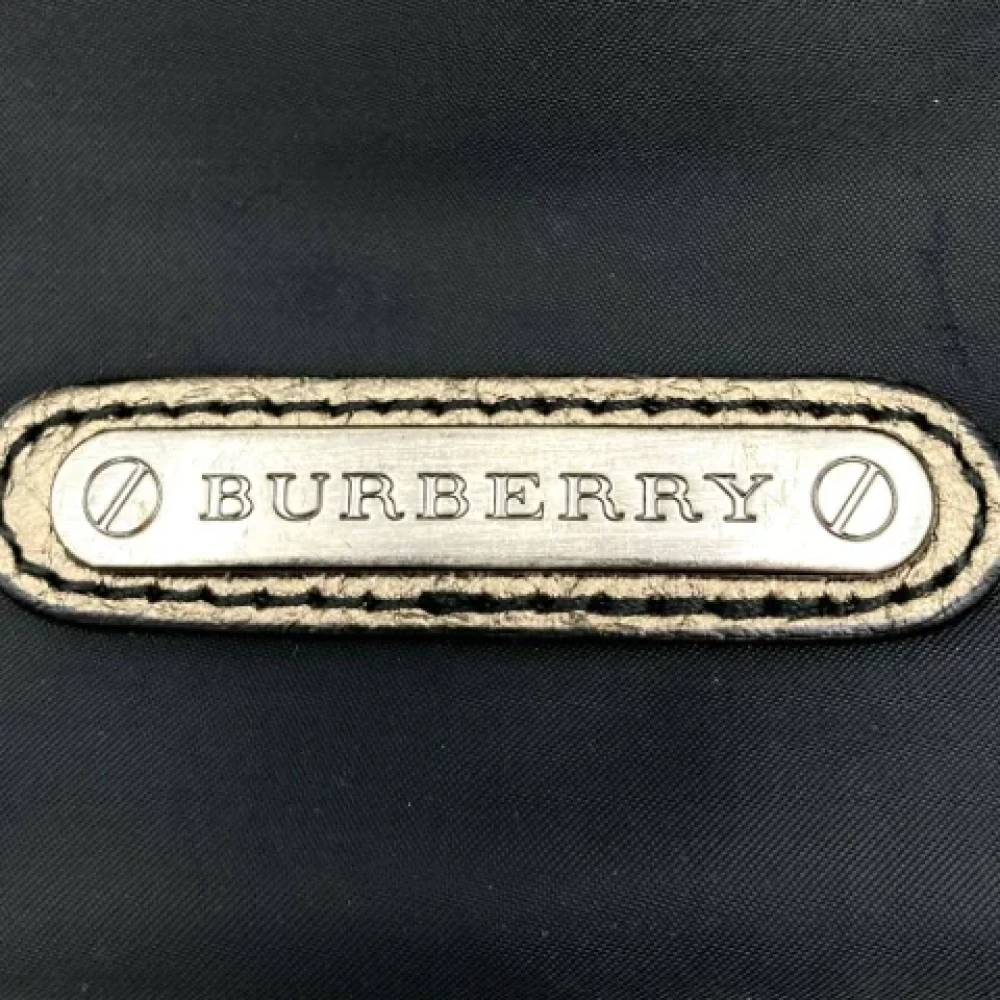 Burberry Vintage Pre-owned Leather shoulder-bags Black Dames