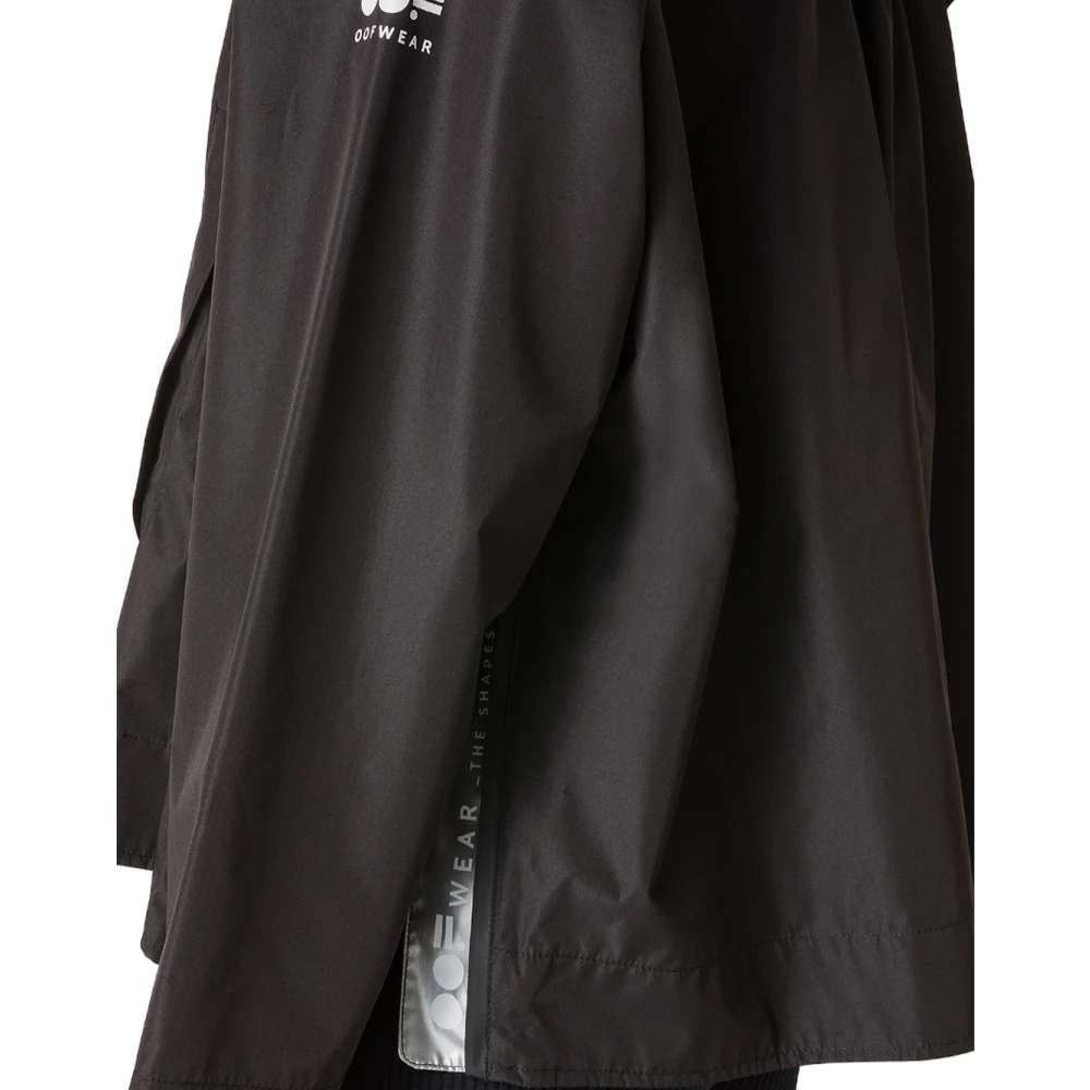 OOF Wear Moderne Waterdichte Trenchcoat Black Dames