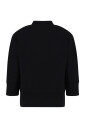 sweatshirt-noir-en-coton-brosse-avec-logo