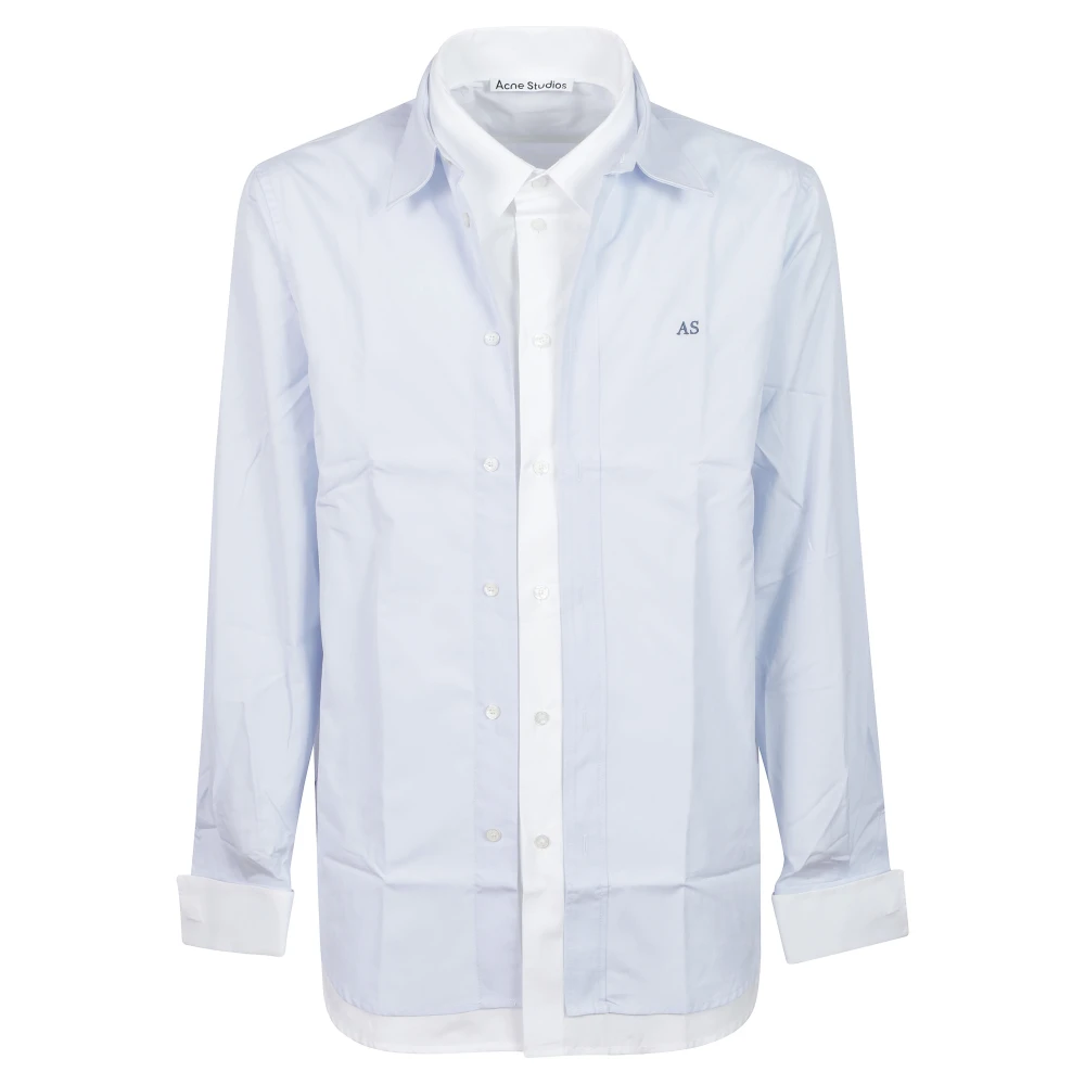 Acne Studios Casual Shirt - Male - Casual Shirts - Blue - M - Shirts