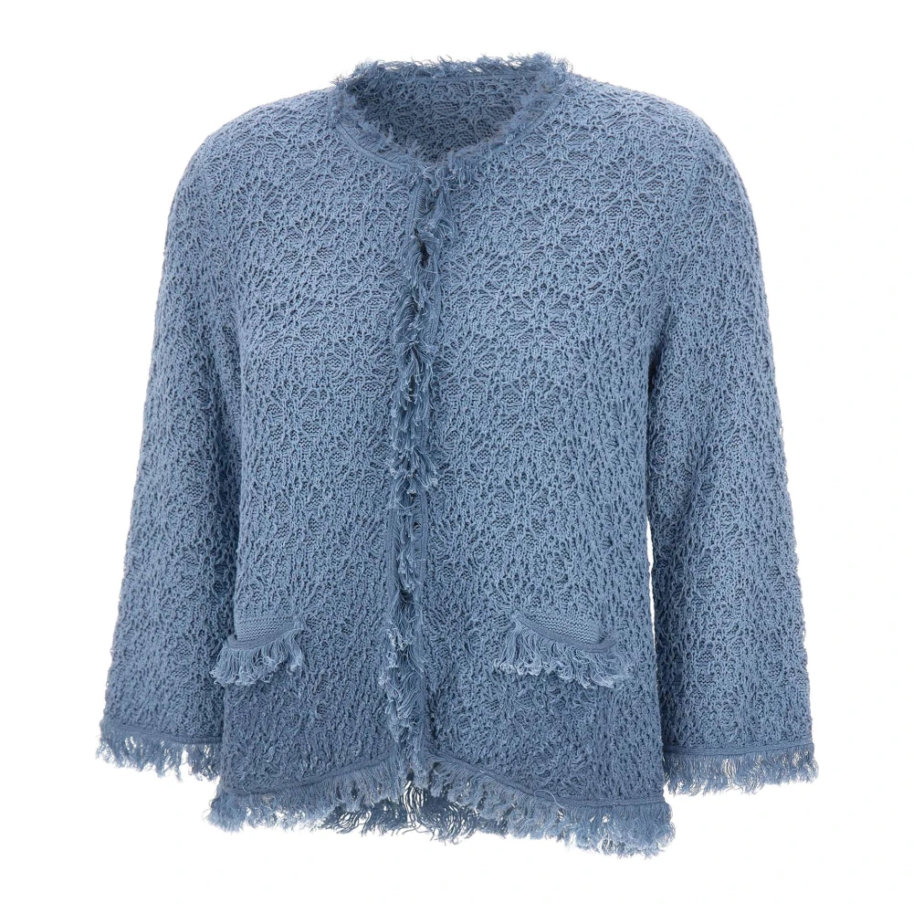 Kangra Blue Cardigan - Female - Cardigans - L - Knitwear