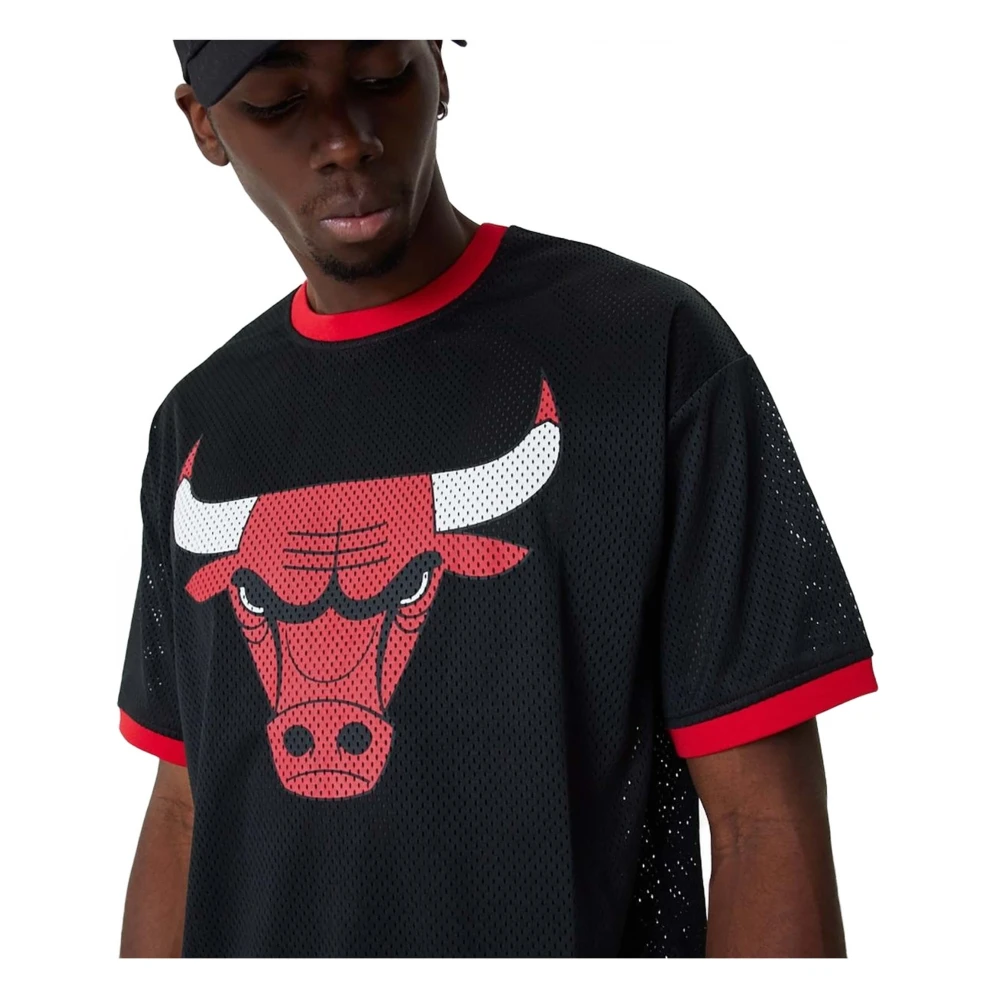 new era Chicago Bulls T-shirt Black Heren