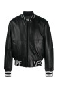 blouson-aviateur-en-cuir-noir