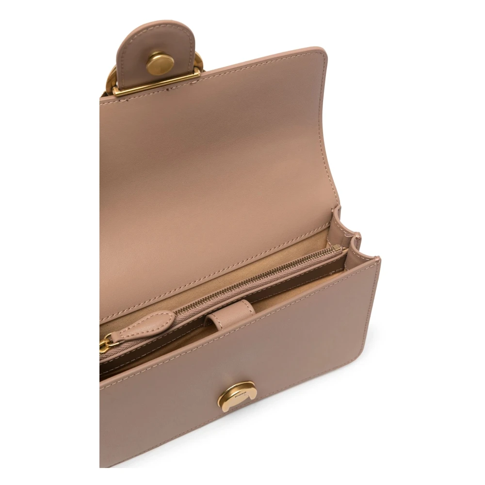 pinko Mini Antique Love One Koekje Beige Dames