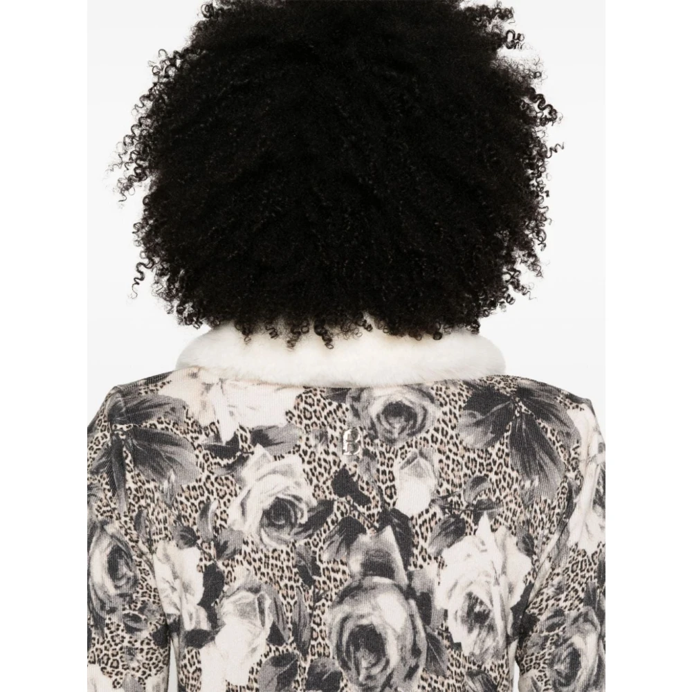 Blugirl Leopard Rose Print Sweater Multicolor Dames
