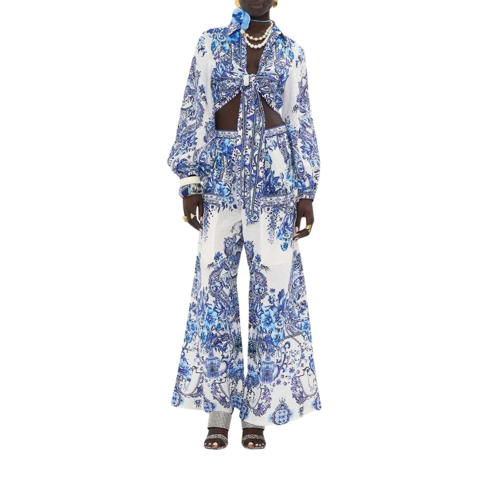 Camilla Wijde Pijp Broek Glaze en Graze Multicolor Dames