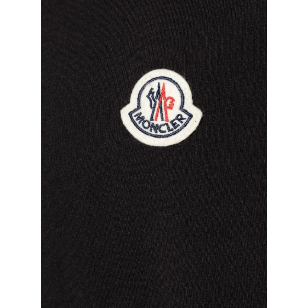 Moncler Zwarte Logo Patch T-shirt Pak van 3 Black Heren