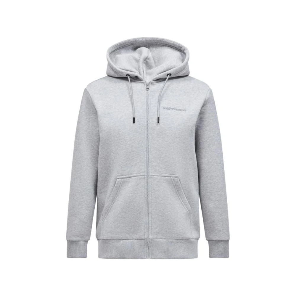 Peak Performance Original Small Logo Zip Jacka Gray, Dam