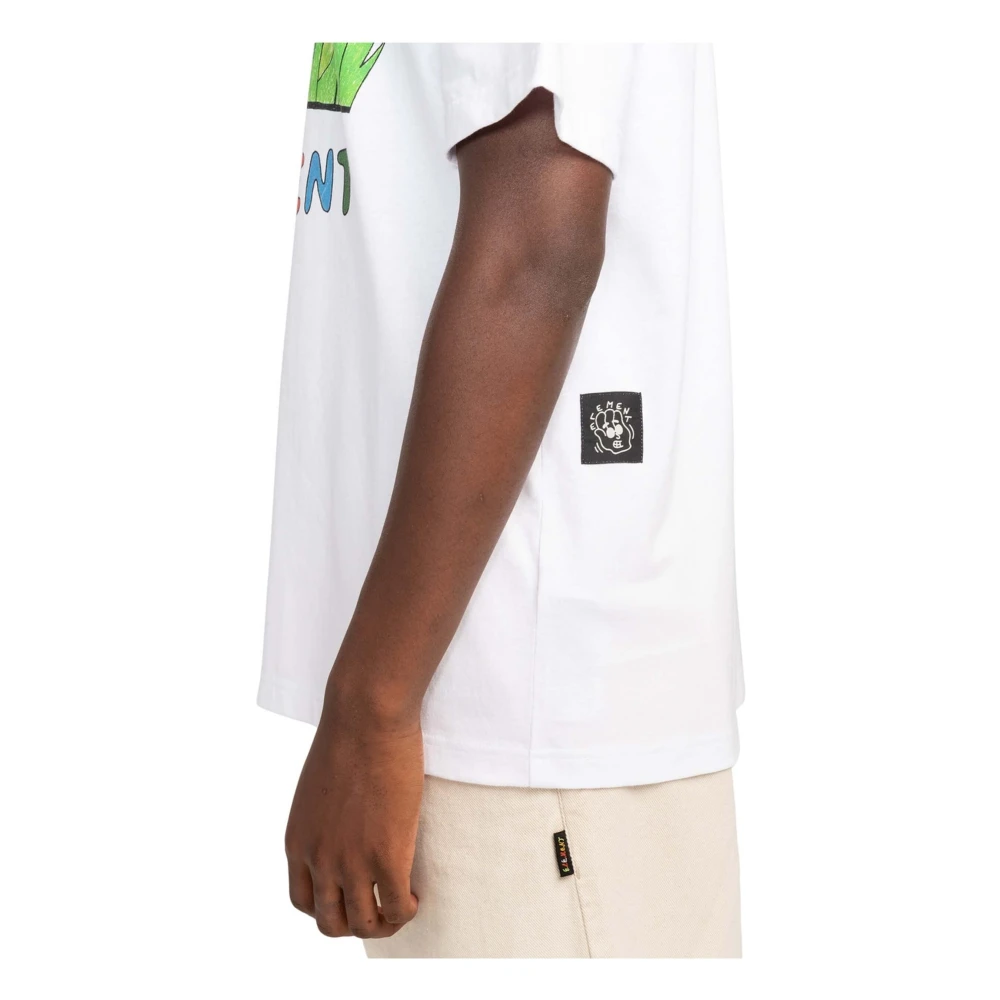 Element Lctxe Sniffing The Flowers T-shirt White Heren