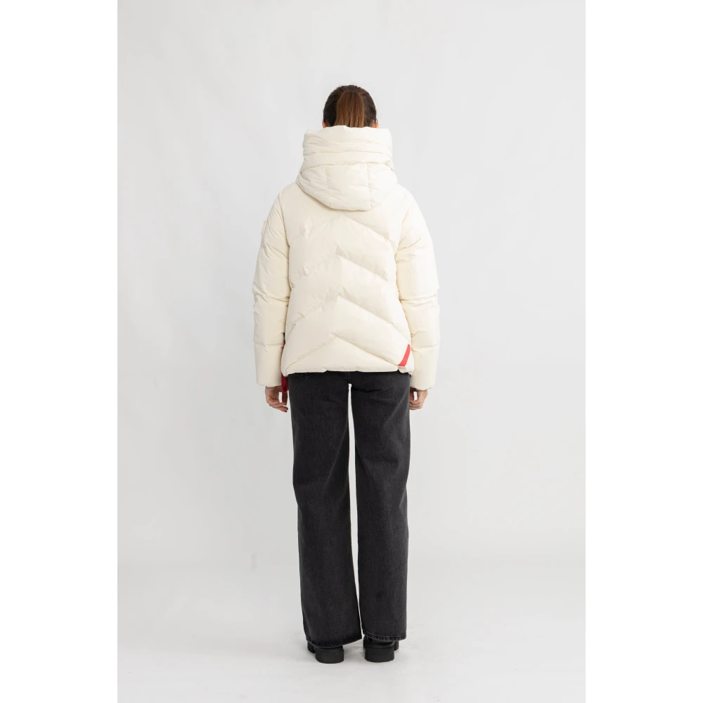 Afterlabel Stijlvolle Off White Winterjas Helsinki White Dames