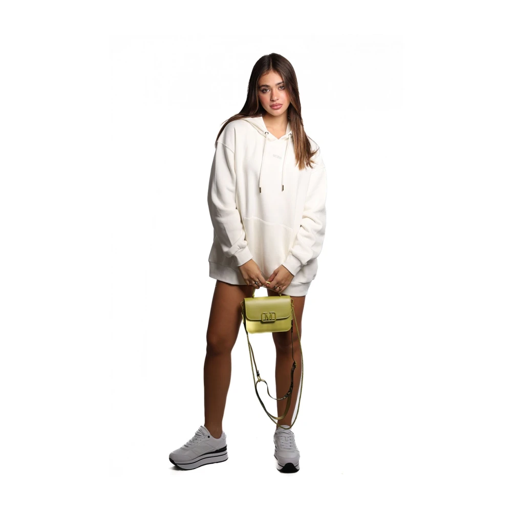Guess Hoodie met geborduurd logo White Dames