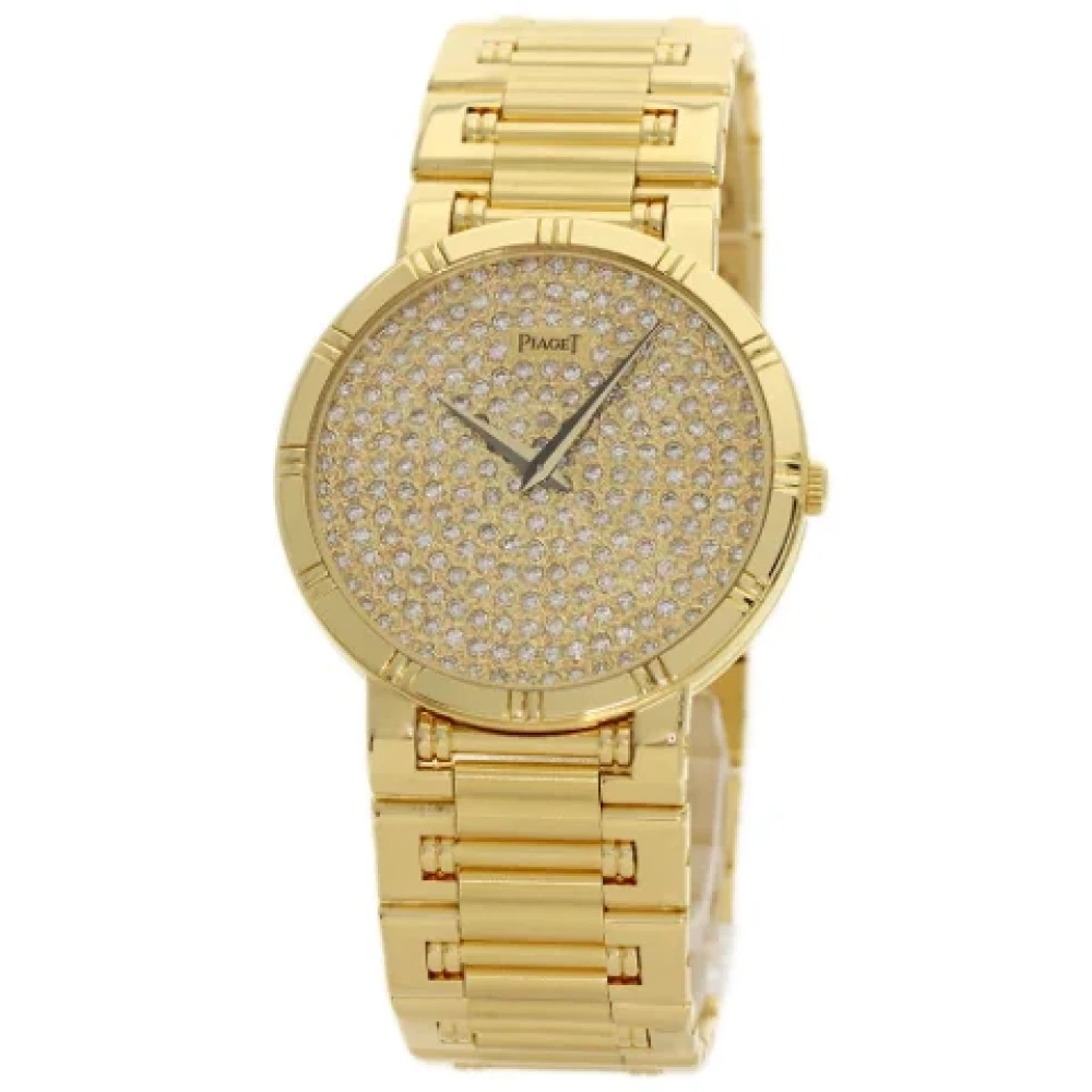 Piaget Pre-owned Pre-owned Guld klockor Yellow, Herr