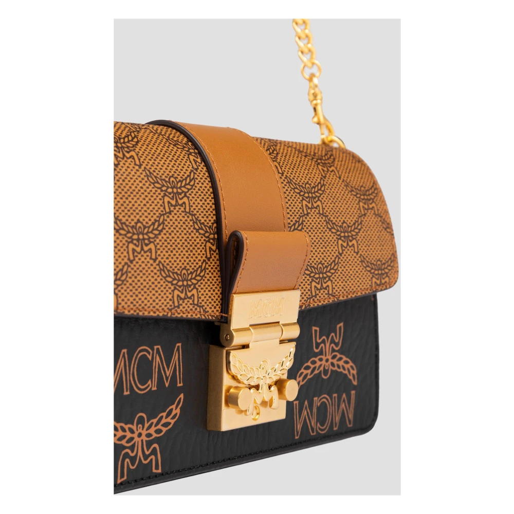 MCM Tracy Schoudertas in Monogram Mix Black Dames